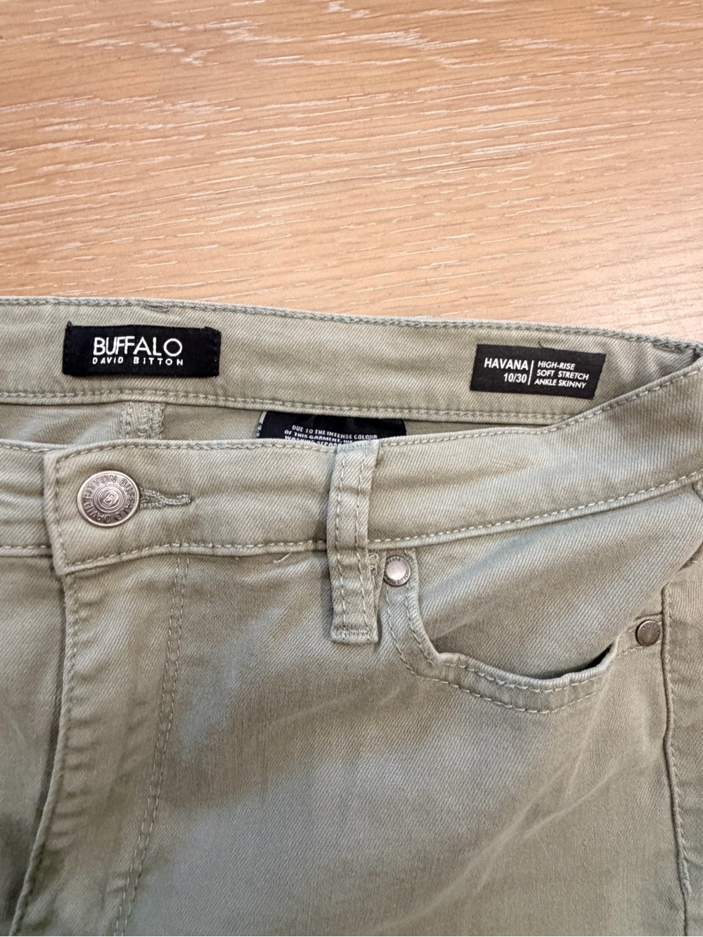 Buffalo David Bitton Havana High-Rise Ankle Skinny Jeans in Light Beige - Picture 4 of 7